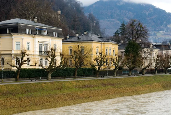 Luxe huizen, salzburg, Oostenrijk — Stockfoto