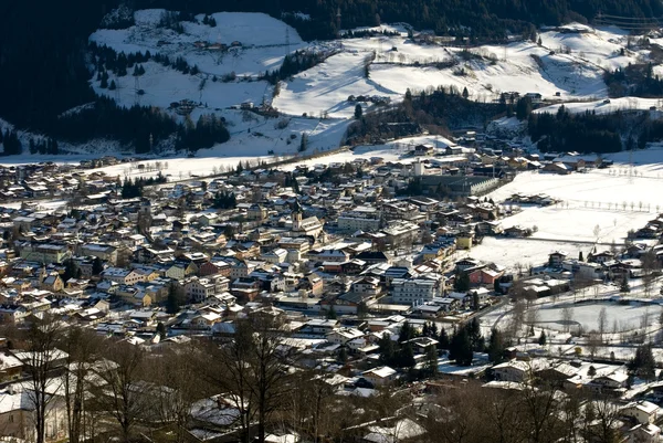 Uma cena de inverno austríaca — Fotografia de Stock