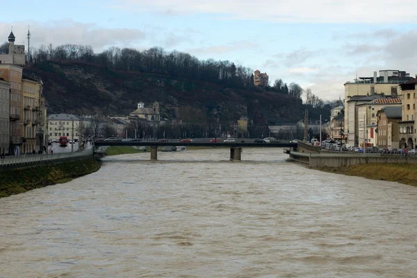 Río Salzach, Salzburgo, Austria — Foto de Stock