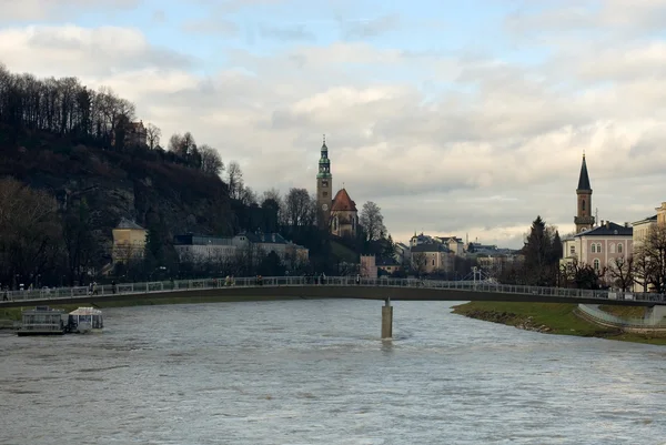 Річки Зальцах, Зальцбург, Австрія — стокове фото