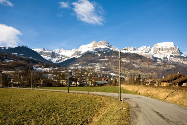 Alpine Town, Francia — Foto de Stock