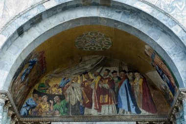 Colourful mosaic, St Mark's Basilica, Venice, Italy clipart