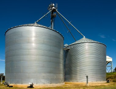 Grain Silos clipart