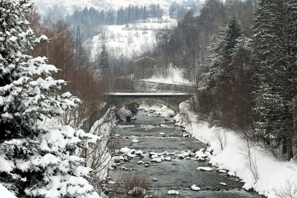 Mountain River, Itália — Fotografia de Stock