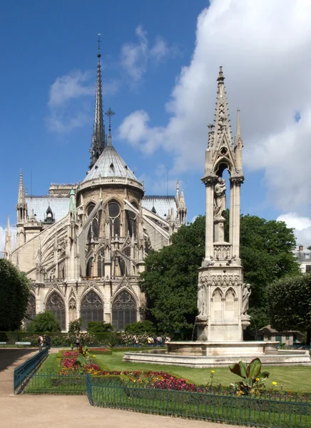 Notre Dame Cathedral, Paris, Frankrike – stockfoto