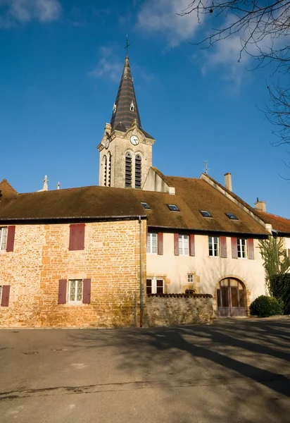 Scena del villaggio, Francia — Foto Stock