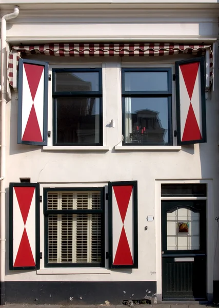 Fronte casa olandese — Foto Stock