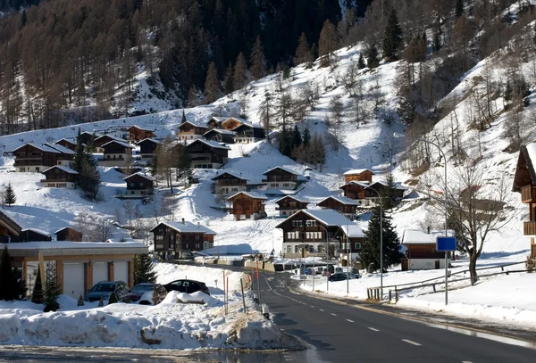 Альпийская деревня — стоковое фото