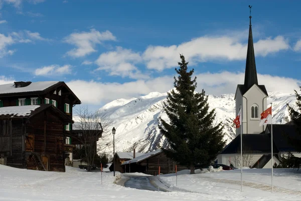 Zwitserse dorp — Stockfoto