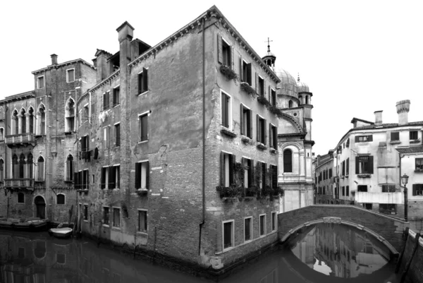 Csatorna jelenet, Velence, Olaszország — Stock Fotó