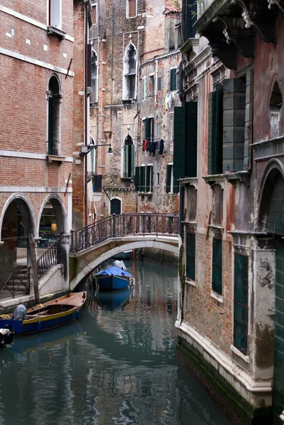 Kanalszene, Venedig, Italien — Stockfoto