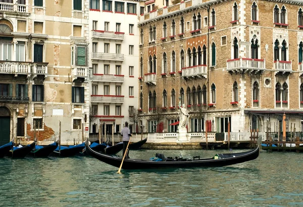 Μεγάλο κανάλι σκηνή, Βενετία, Ιταλία — Φωτογραφία Αρχείου