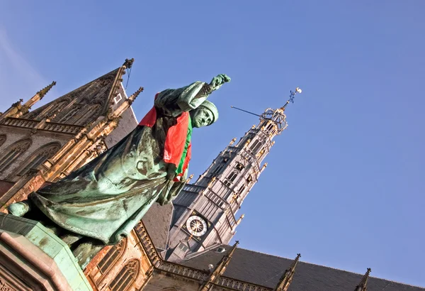 로렌스 jansz koster의 동상 — 스톡 사진