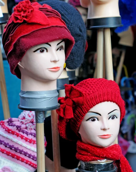 หัวหุ่นแสดงหมวก — ภาพถ่ายสต็อก