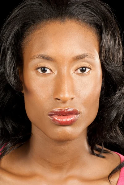 Glamoureuze zwarte vrouw — Stockfoto
