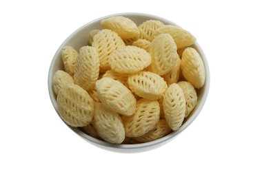 beyaz izole peleti cips