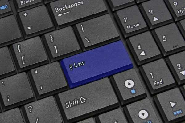 Blue wet sleutelMavi hukuk anahtar — Stok fotoğraf