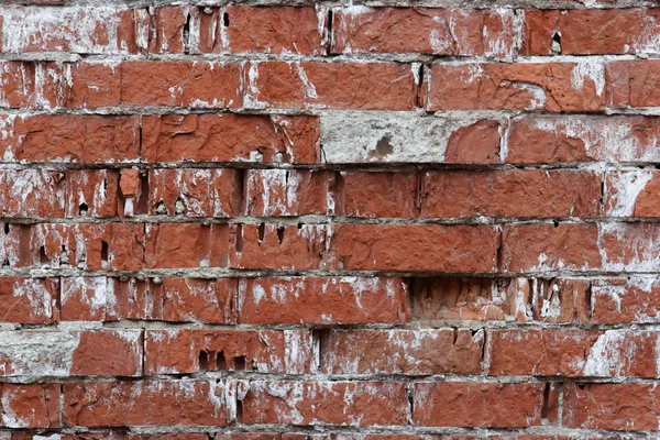 Fragmento de pared de ladrillo envejecido — Foto de Stock