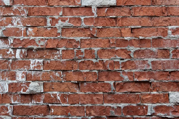 Kawałek muru ze starej cegły — Zdjęcie stockowe