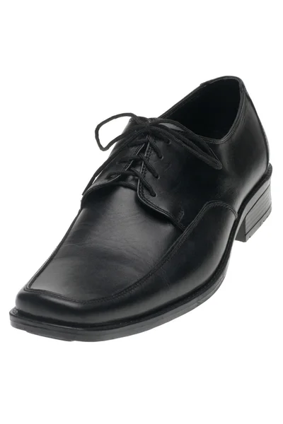 Schwarzer Schuh des Mannes — Stockfoto