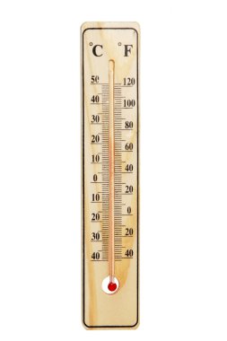 Wooden thermometer clipart