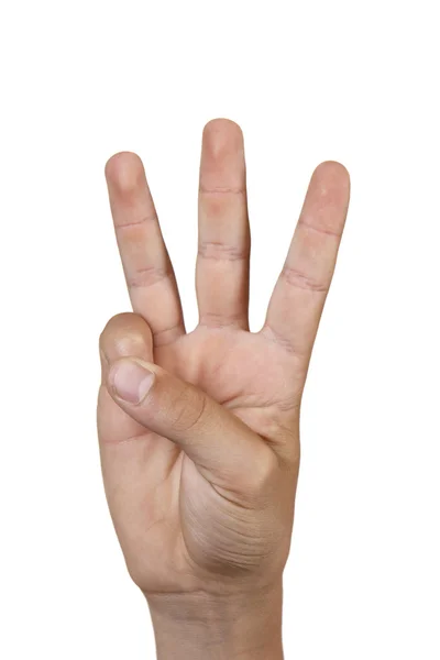 Üç parmak — Stok fotoğraf