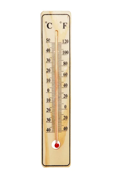 stock image Wooden thermometer