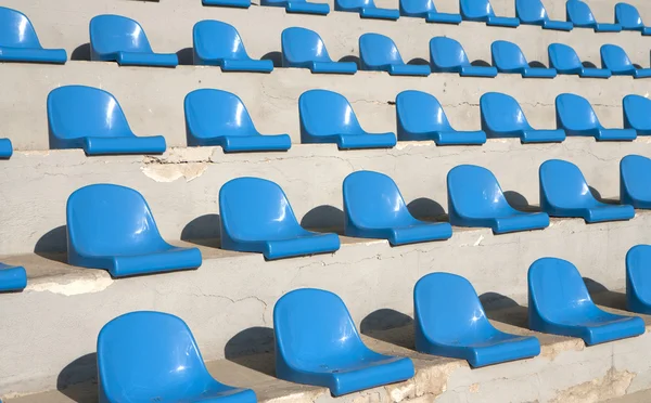 Seats on a country stadium — Stock Photo, Image