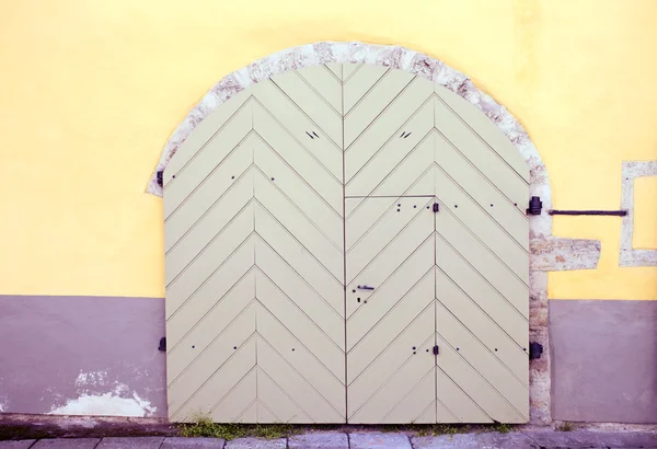 Ξύλινη πόρτα — Φωτογραφία Αρχείου