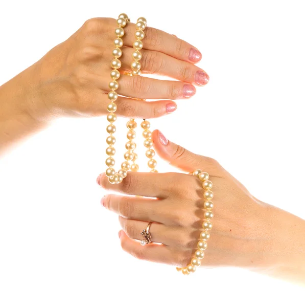 Pearl necklace Stock Image