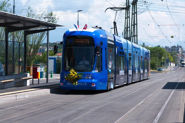 Stock image new tram to CERN