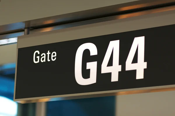 stock image Gate sign at airport