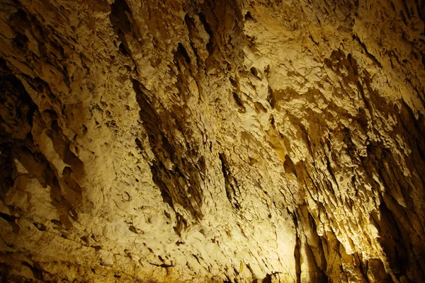 Stalagmites in the underground cavern — Stock Photo, Image