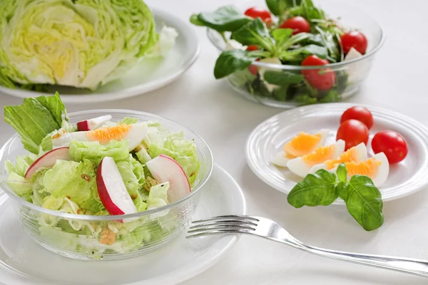 Healthy salads — Stock Photo, Image