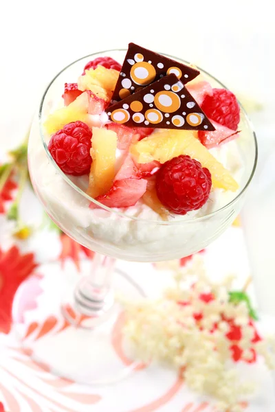 Mascarpone dessert — Stock Photo, Image
