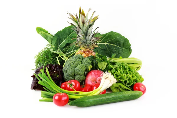 Verschillende groenten en fruit — Stockfoto