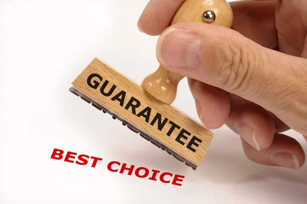 Garantia melhor escolha — Fotografia de Stock