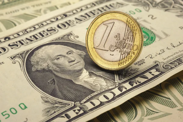 Dólar y euro —  Fotos de Stock