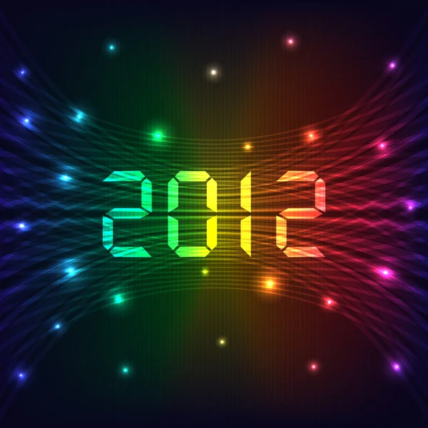Fondo de Año Nuevo 2012 — Vector de stock