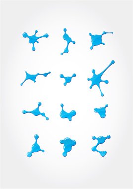 Set from a gel blots clipart