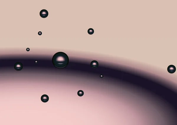 Burbujas de aire en líquido flotante — Archivo Imágenes Vectoriales