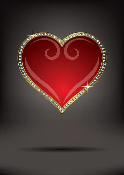 Сердце к дню святого Валентина — стоковый вектор