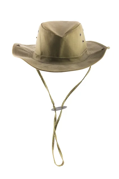 Krzew kapelusz z brodą na białym tle — Zdjęcie stockowe