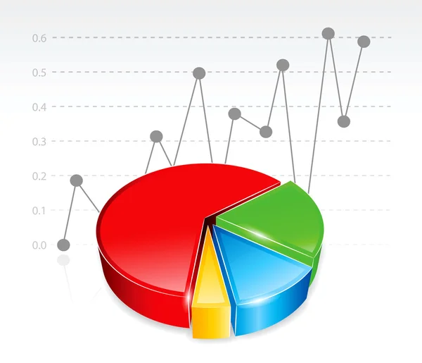 Obchodní graf — Stockový vektor