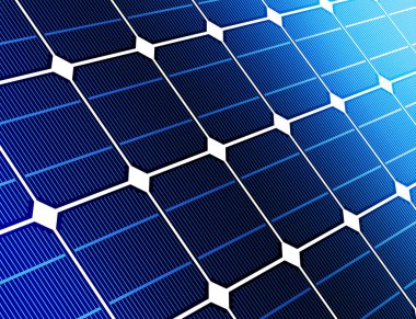 Close up solar cell battery clipart