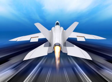 Fighter-interceptor aircraft clipart