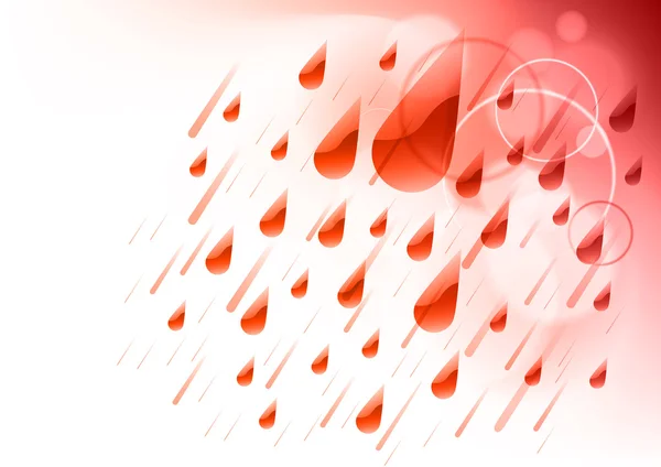 Pioggia rossa — Vettoriale Stock