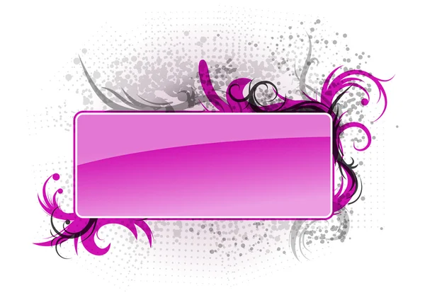 Фіолетовий банер — стоковий вектор