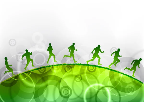 Πράσινο τρέξιμο — Διανυσματικό Αρχείο