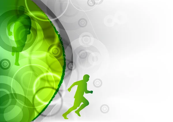 Πράσινο τρέξιμο — Διανυσματικό Αρχείο